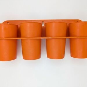 Vintage Tupperware Spice Rack Harvest Orange #102